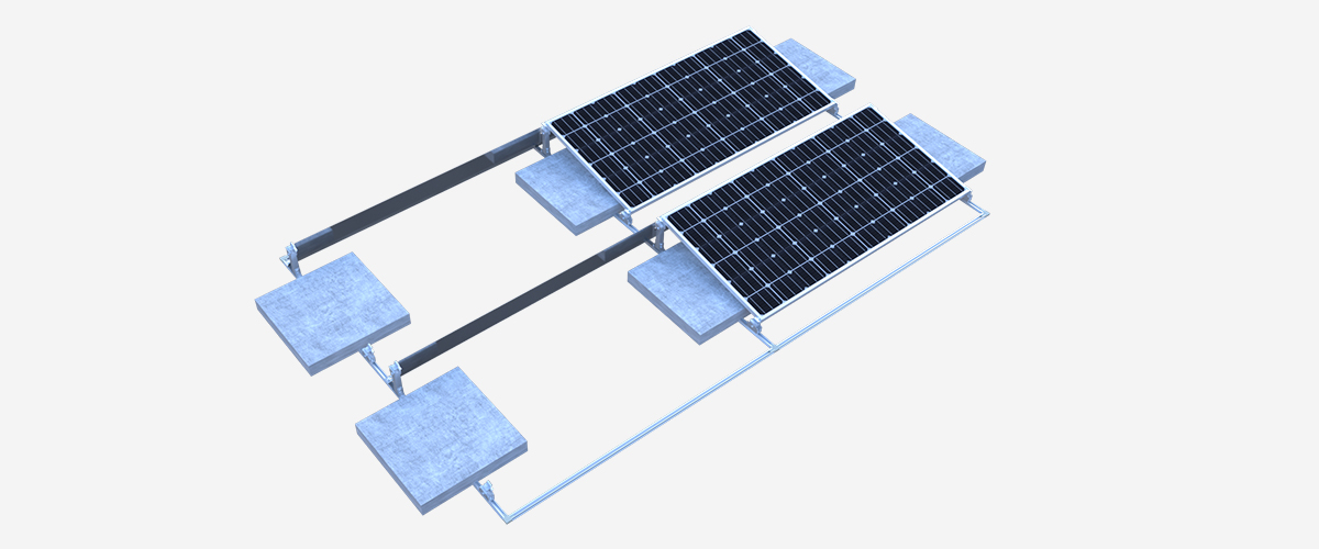 平屋顶光伏压载支架系统 RMI-Pro-2