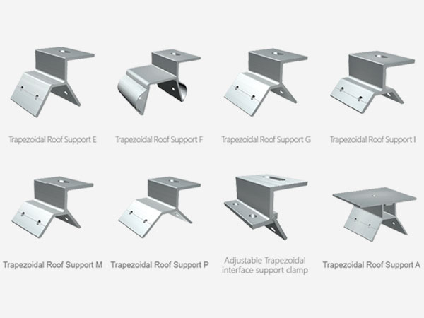 梯形彩钢瓦屋顶铝制太阳能夹具